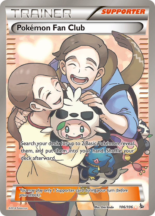 Pokemon Fan Club (106 Full Art) (UR) - Flashfire #106 - Image 1