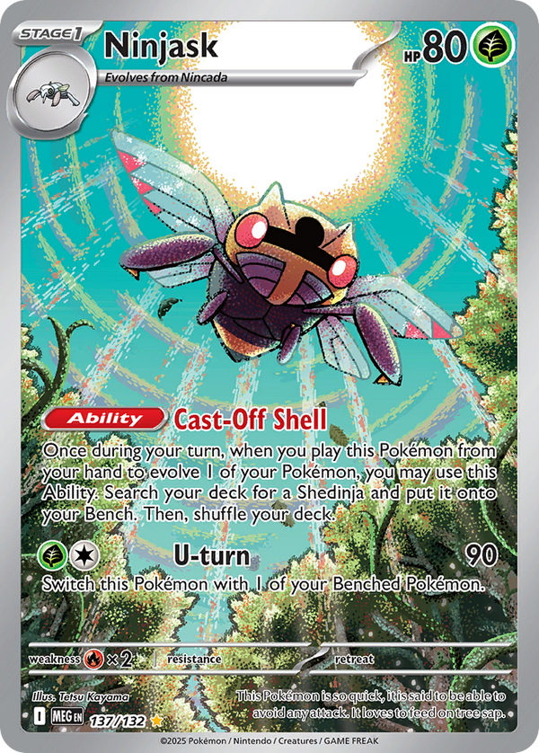 Ninjask (IR) - Mega Evolution #137/132 — TAG 10 - Image 1