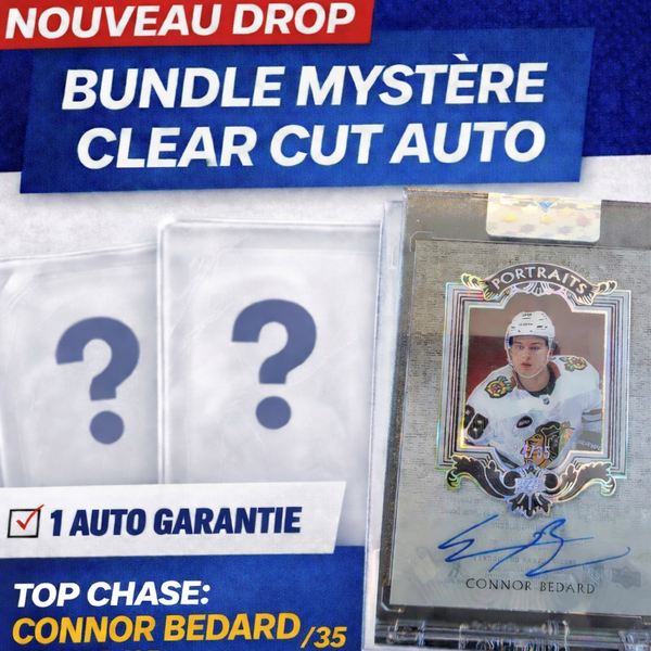 🔥 BUNDLE MYSTÈRE CLEAR CUT – Connor Bedard rookie /35 🔥 - Image 1