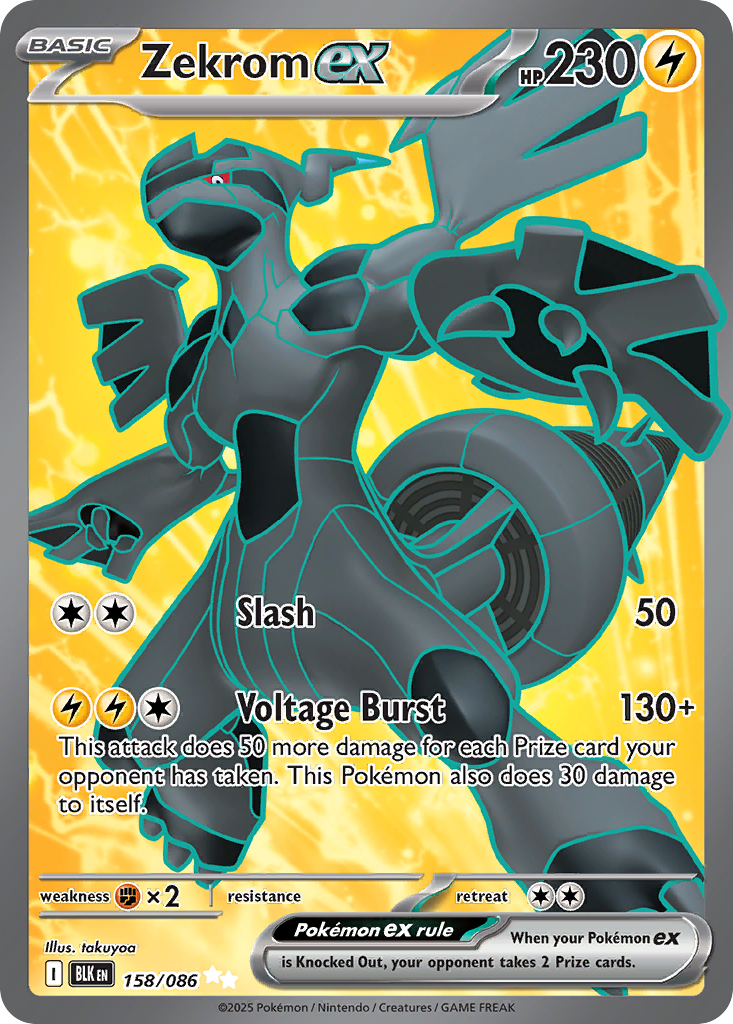 Zekrom ex (UR) - Black Bolt #158/086 — PSA 10