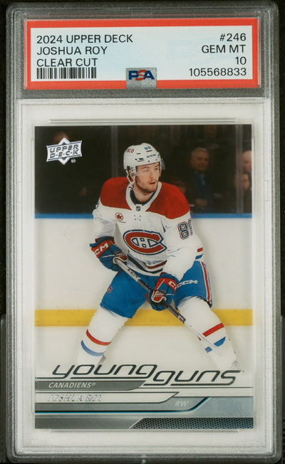 Joshua Roy Clear Cut Young Guns PSA 10