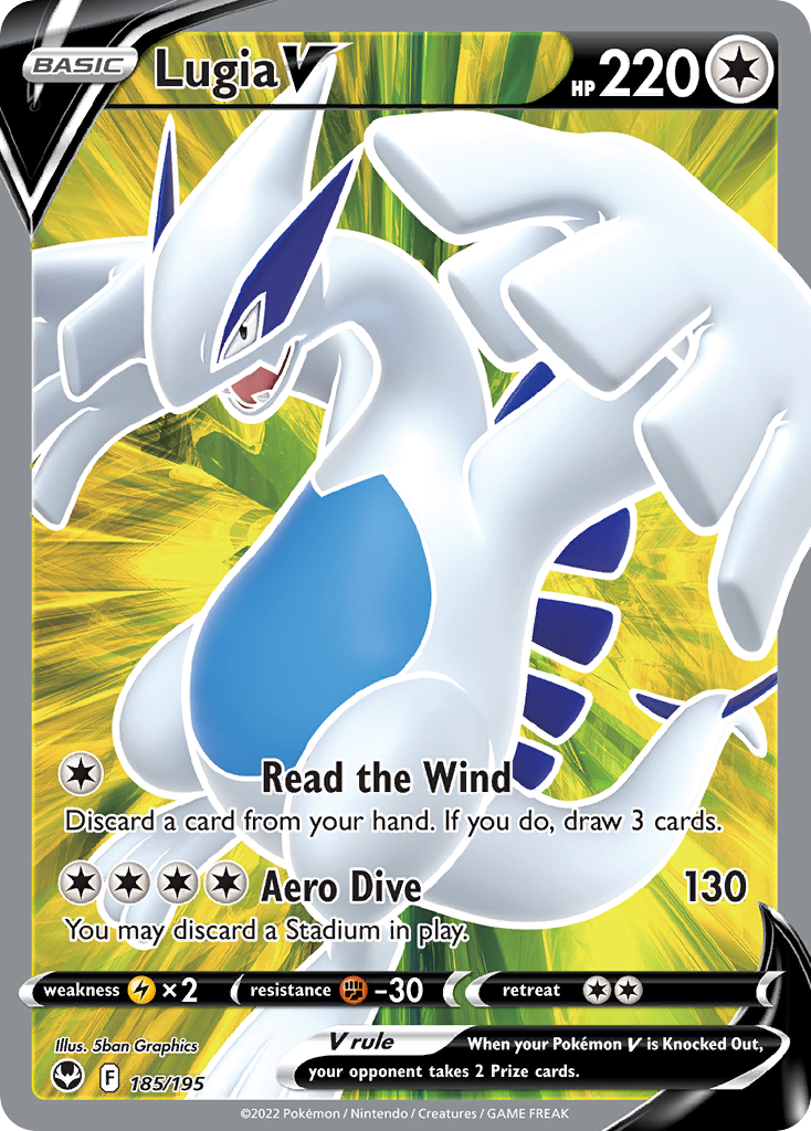 Lugia V (Full Art) (UR) - Silver Tempest #185/195