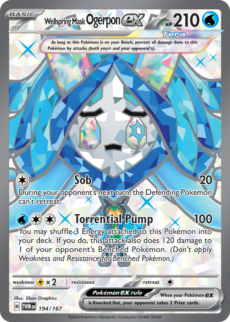 Wellspring Mask Ogerpon ex (UR) - Twilight Masquerade #194/167