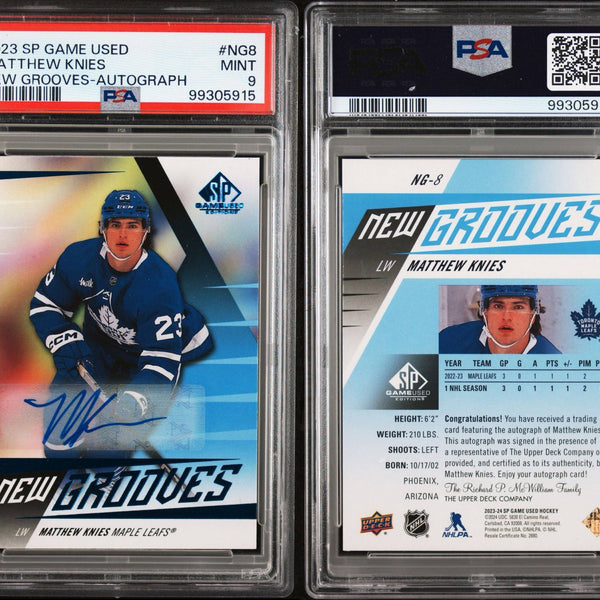 Matthew Knies Rookie Autograph – PSA 9 - Image 3