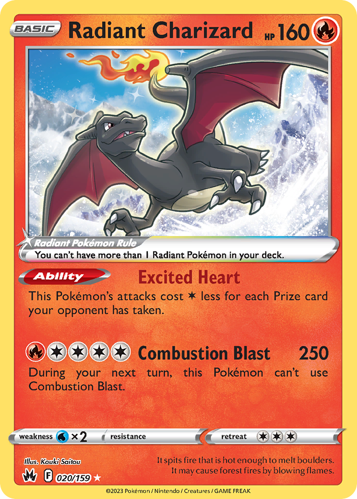 Radiant Charizard (Radiant) - Crown Zenith #020/159