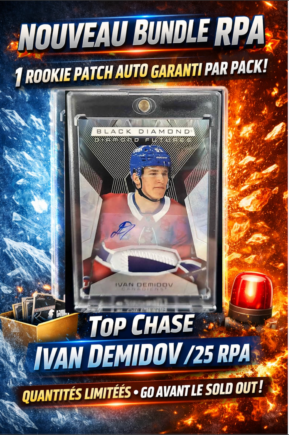 Bundle RPA — 1 Rookie Patch Auto Garanti (Top Chase Ivan Demidov /25)