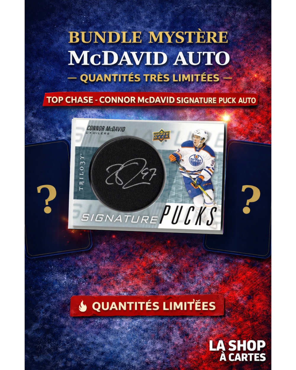 Bundle Mystère Autographe | Top Chase Connor McDavid | La Shop à Cartes