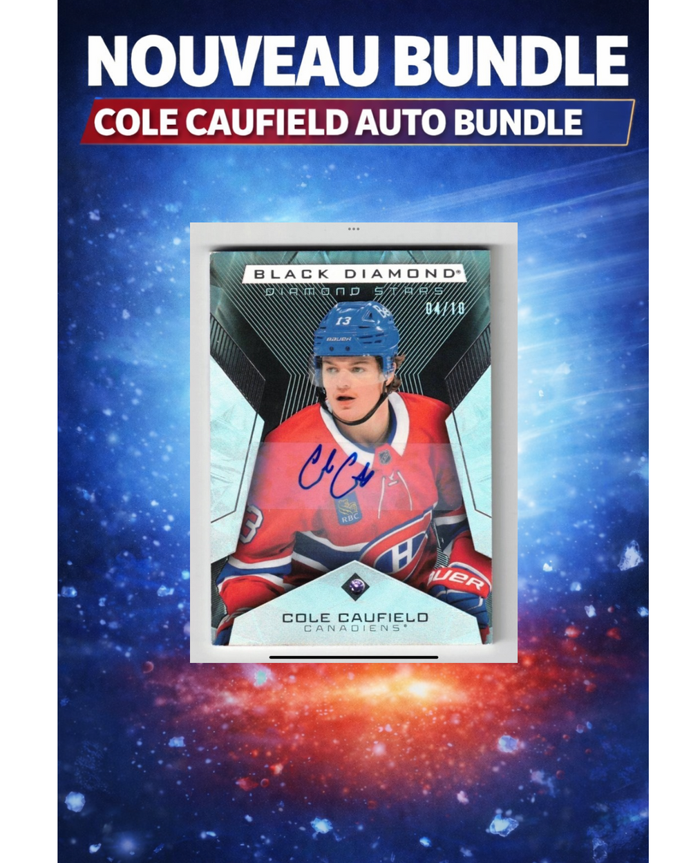Cole Caufield – Auto Bundle | Édition Limitée