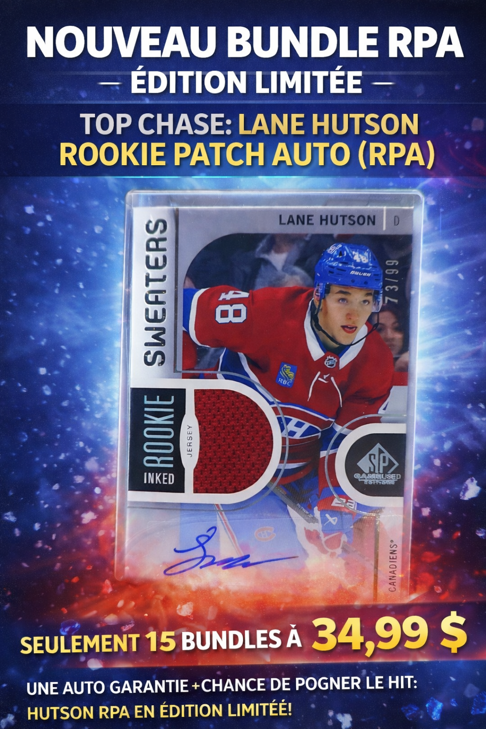 🔥 Top Chase : LANE HUTSON ROOKIE PATCH AUTO (RPA) 🔥