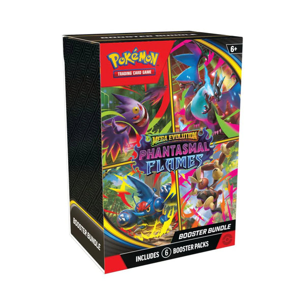 Pokémon TCG: Mega Evolution-Phantasmal Flames Booster Bundle (6 Packs) ANGLAIS - Image 1
