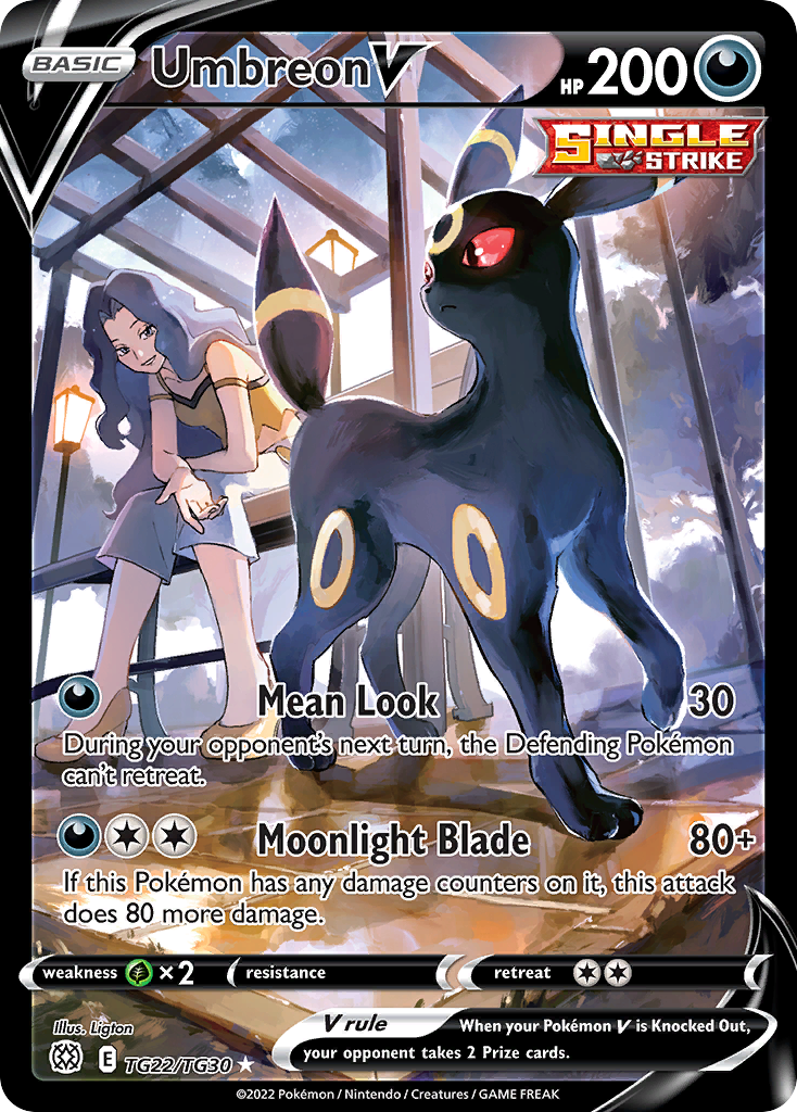 Umbreon V (UR) - Brilliant Stars Trainer Gallery #TG22/TG30 — PSA 10